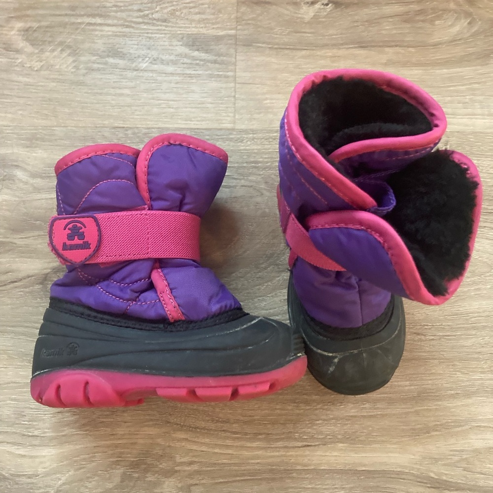 Kamik Kids' Purple and Pink Snow Boots